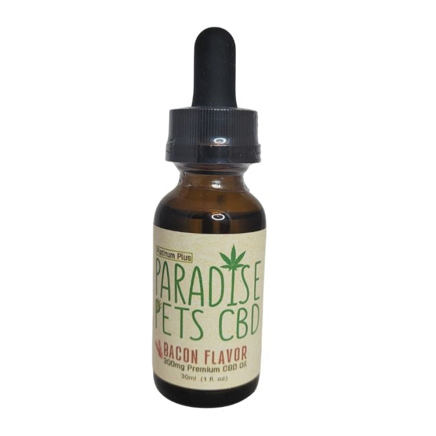 New Platinum Plus Paradise Pets Cbd 300Mg Oil Bacon Flavor