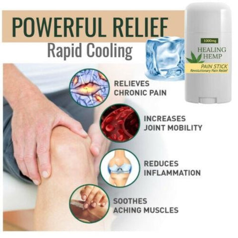 Paradise Valley Products Quiet Monk 1000mg CBD Rapid Cooling Pain Stick for Pain and Soreness.  Maximum relief from muscle, joint, arthritis, nerve pain.  Easy to use.