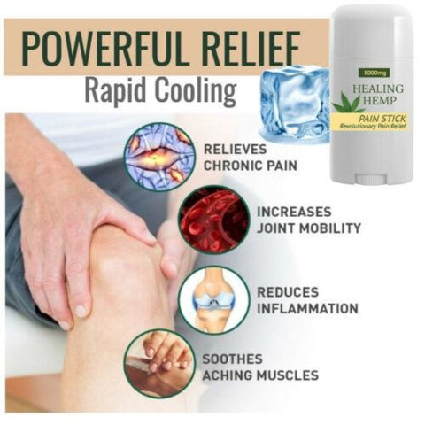 Paradise Valley Products Quiet Monk 1000mg CBD Rapid Cooling Pain Stick for Pain and Soreness.  Maximum relief from muscle, joint, arthritis, nerve pain.  Easy to use.